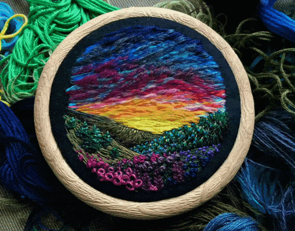 刺繡動起來了是什么效果？
