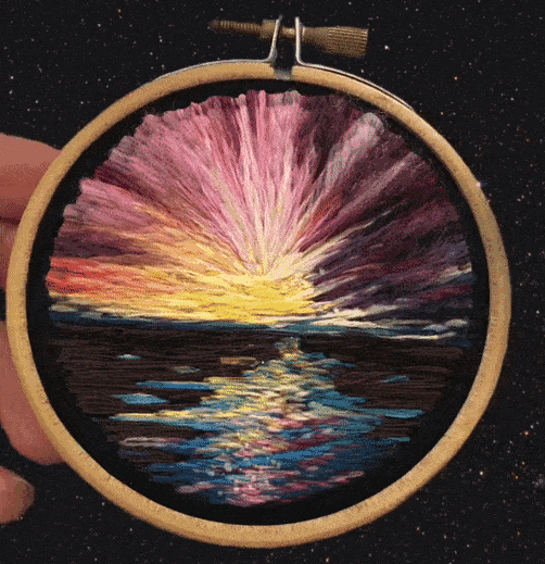 刺繡動起來了是什么效果？